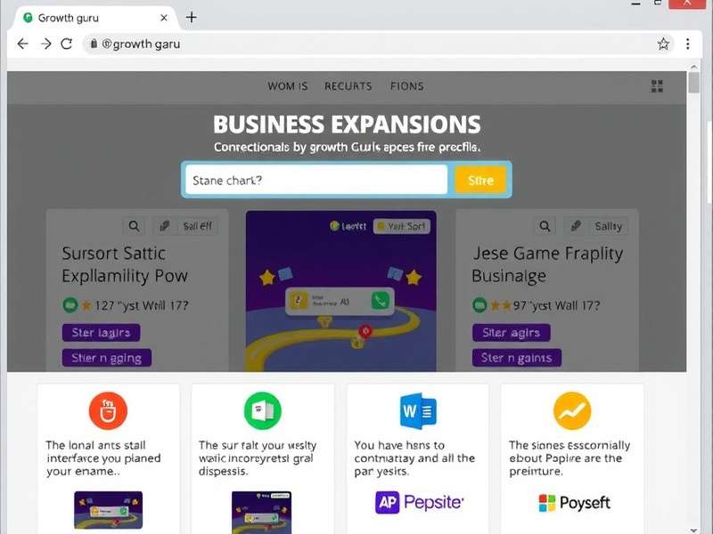 Growth Guru Business Expansion Interface